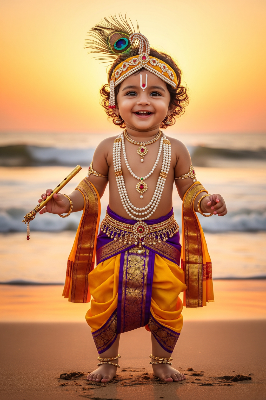 Upload Baby Photo – Get Krishna Style Digital Portrait in 24 Hours