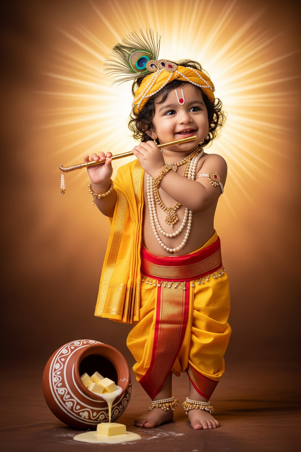 Upload Baby Photo – Get Krishna Style Digital Portrait in 24 Hours