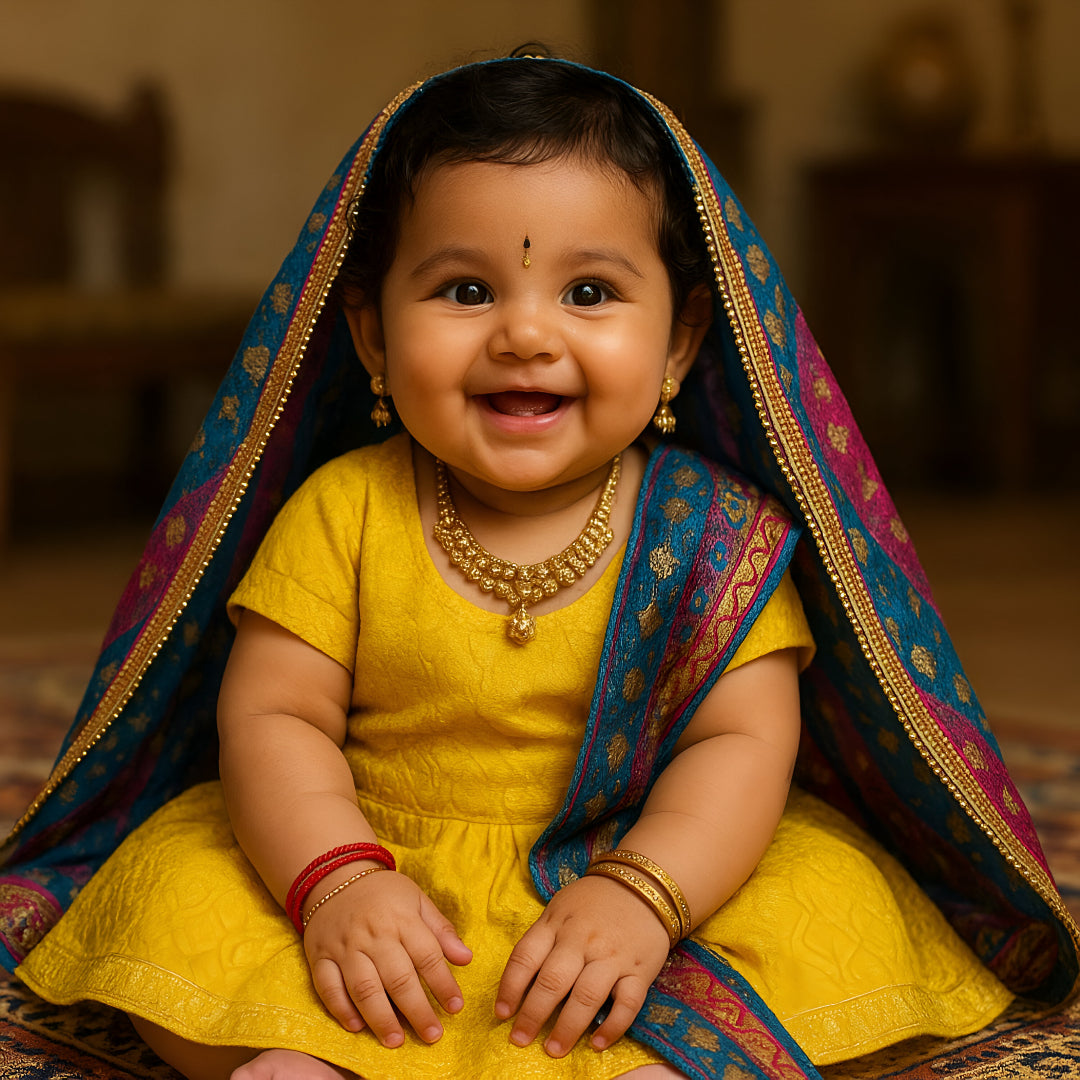 Make Your Baby Look Like Little Radha – Personalized Portrait
