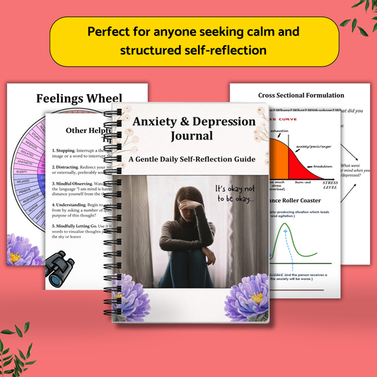 Anxiety & Depression Journal – A Gentle Daily Self-Reflection Guide