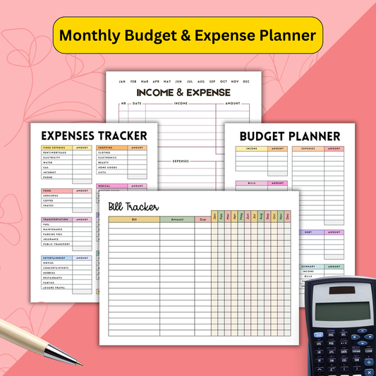 Monthly Budget & Expense Planner – Plan, Track & Save