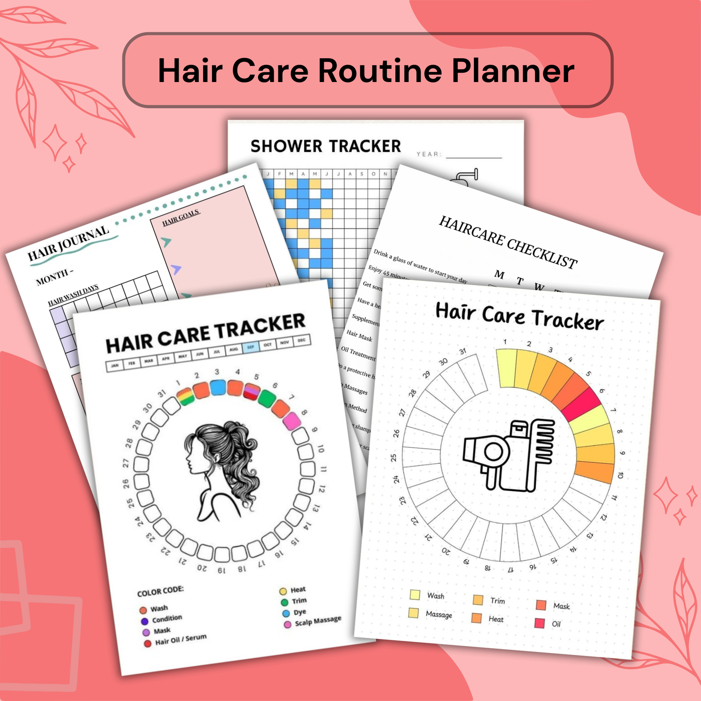 Hair Care Routine Planner – Plan, Track & Grow Healthy Hair