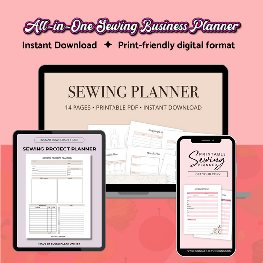 Client Tracker & Sewing Planner – Complete Business Organizer for Tailors & Fashion Designers