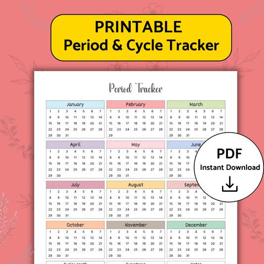 Period & Cycle Tracker – Daily Awareness & Symptom Log