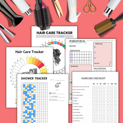 Hair Care Routine Planner – Plan, Track & Grow Healthy Hair