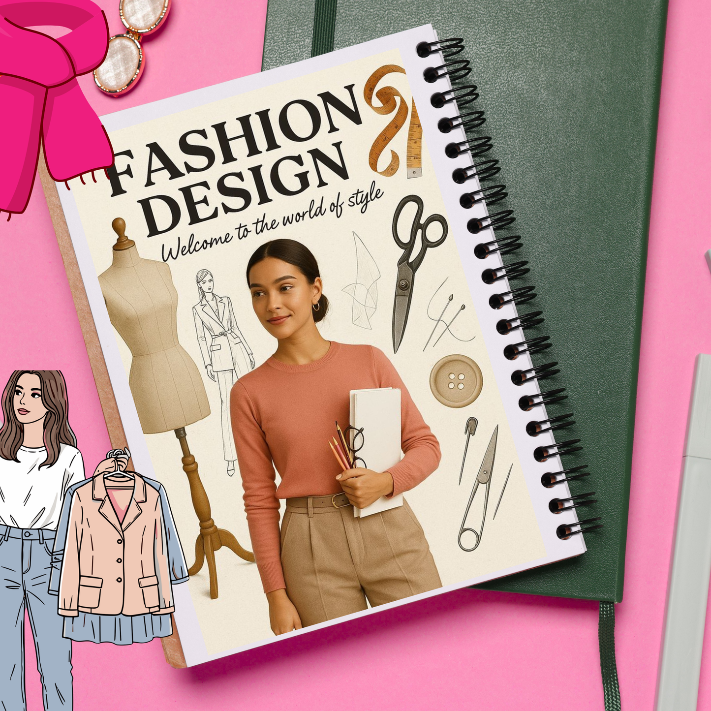 Fashion Design Project Book & Digital Planner – From Sketch to Collection