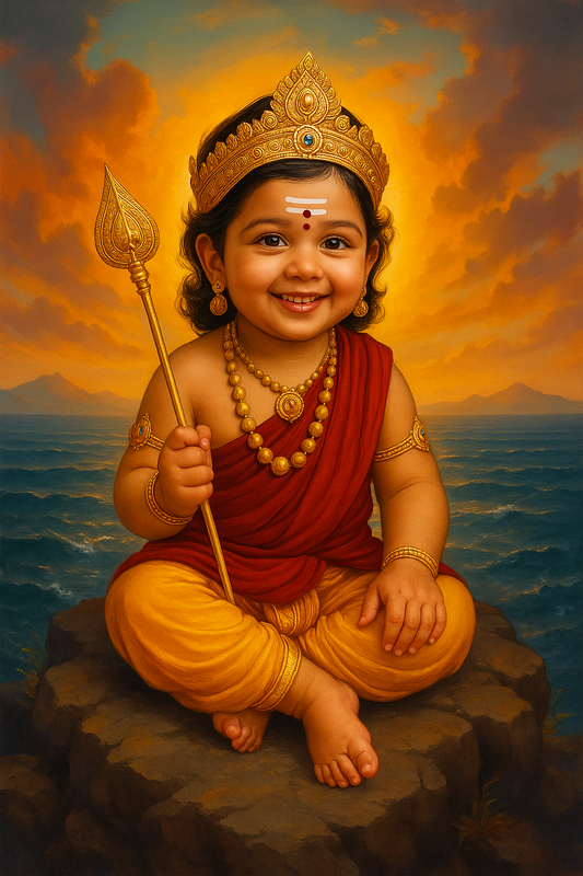 Upload Baby Photo – Receive Murugan Style Digital Portrait in 24 Hours
