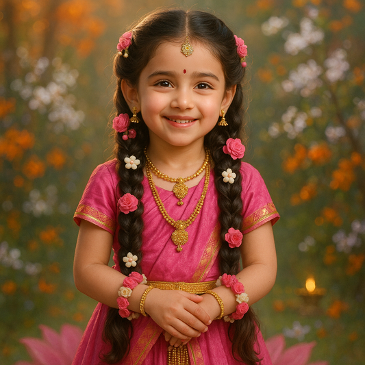 Make Your Baby Look Like Little Radha – Personalized Portrait