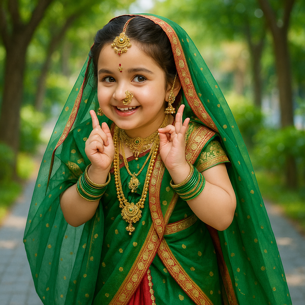 Make Your Baby Look Like Little Radha – Personalized Portrait