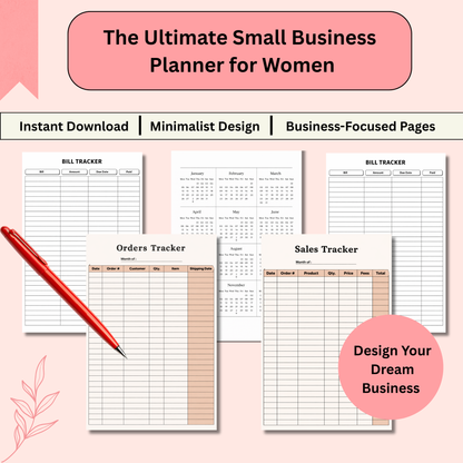 Small Business Planner for Women Entrepreneurs