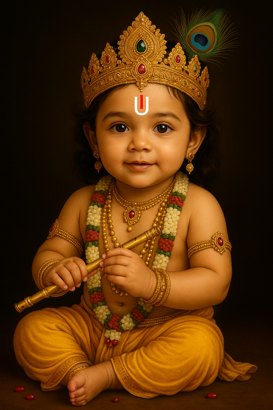 Upload Baby Photo – Get Krishna Style Digital Portrait in 24 Hours