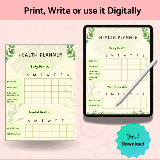 Weight Loss Planner & Tracker Bundle – Plan, Track & Stay Consistent